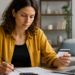 Monthly credit management calendar for tracking U.S. cards, loans, balances, and due dates